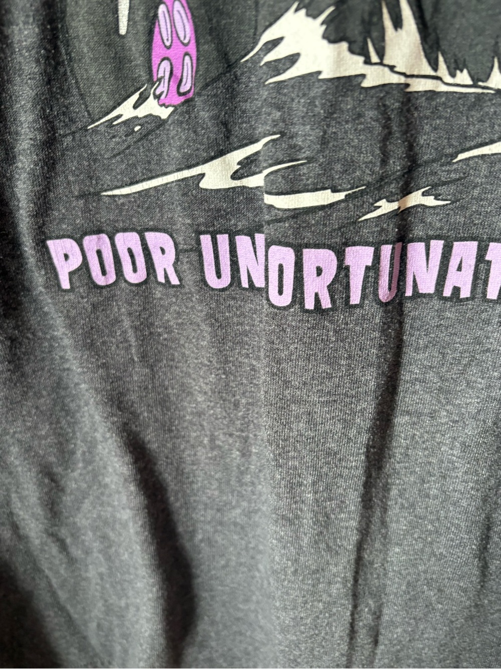 Disney Dark Gray Tee with Purple Ursula Graphic - Picture 7 of 8